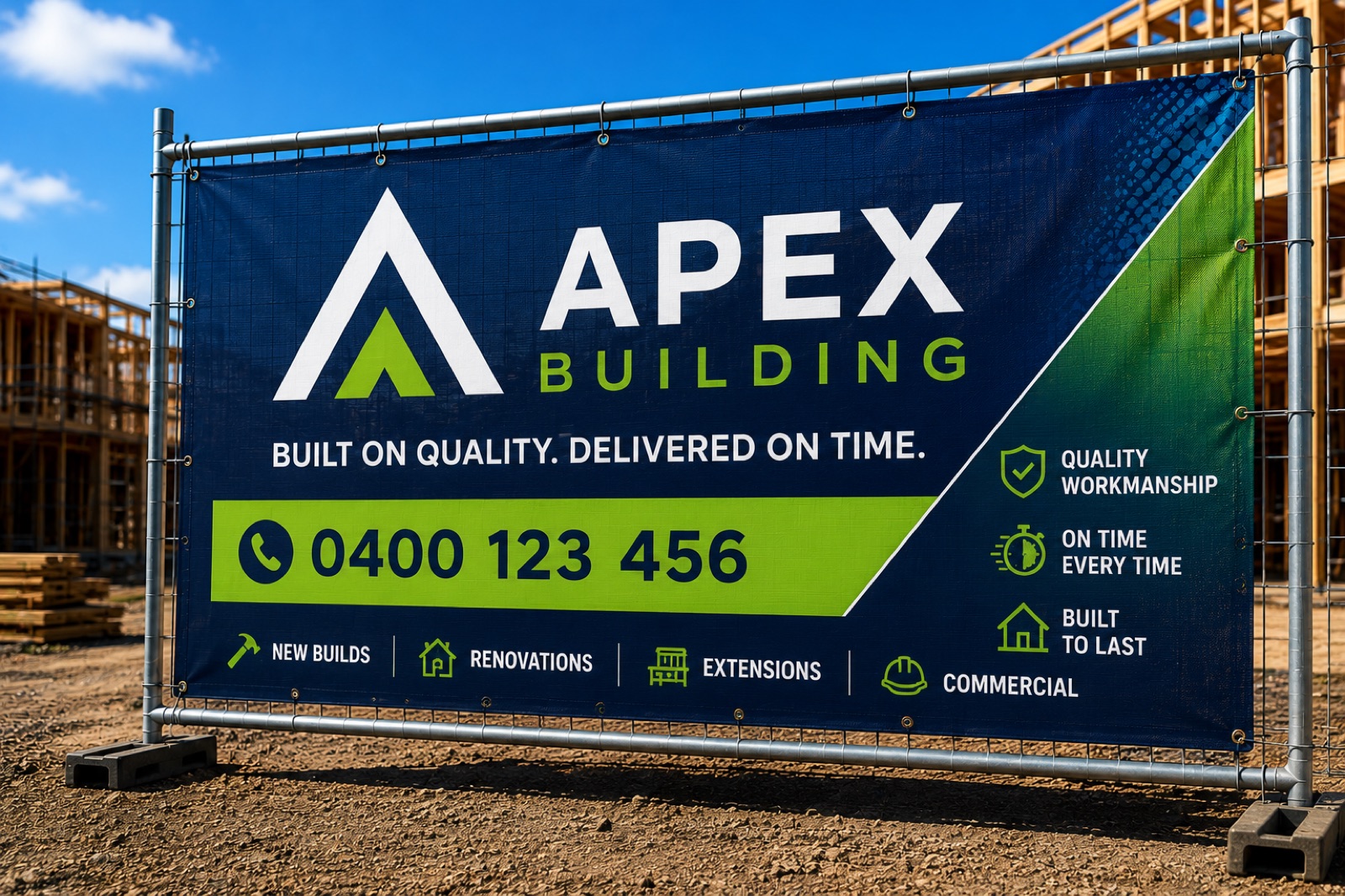 Apex Building site signage
