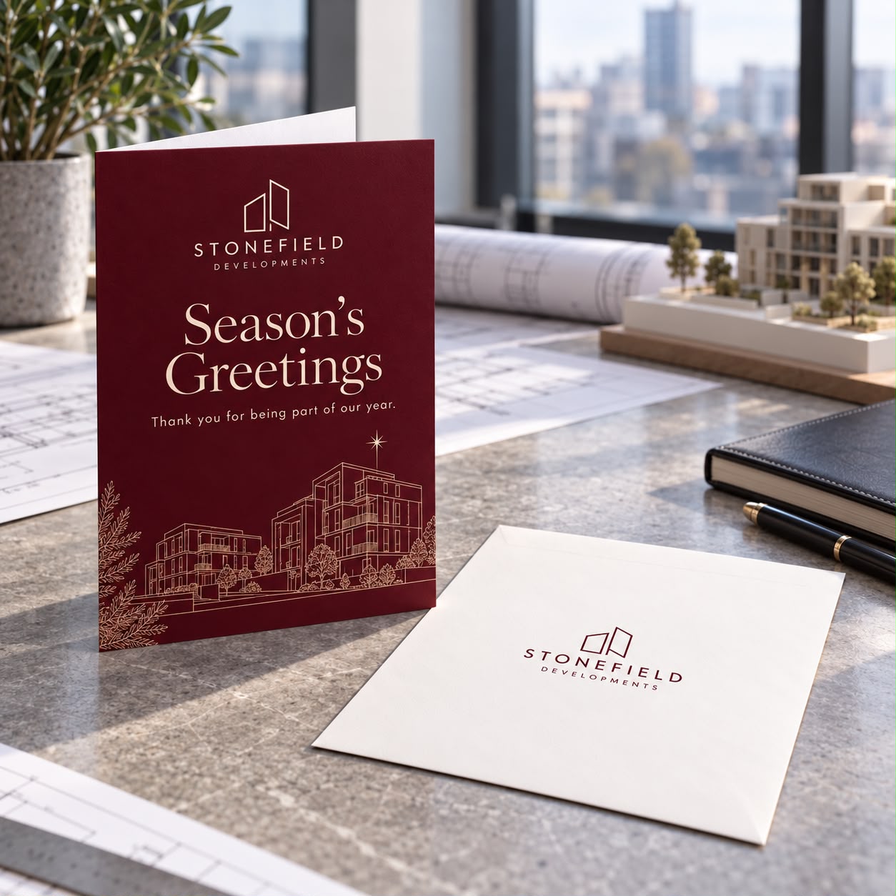 A5 Folded Christmas Cards 3